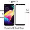 Oppo F5 Glass Full Black 9D5D6D10D11D21D Tempered Glass Screen Protector Full Glue Edge To Edge For Oppo F5. 