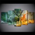 5 Piece Wall Frame Poster Paintings HD Wall Picture For Living Room Décor. 