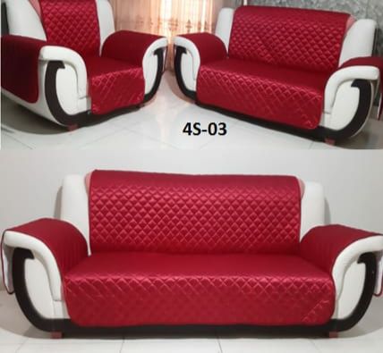 Quilted Sofa Cover for 1 seater , 2 seater , 3 seater , 5 seater, 6 seater, 7 seater , Sofa Runner , Sofa Coat , Jersey Fabric , Export Quality