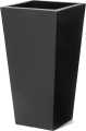 Large Tapered Rectangle Fiberglass Planters Decorative Pots Light Weight, 24 Inch Height, Indoor-Outdoor,  Rectangular shape pot for real and artificial plants. 