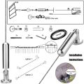 Wall Mount Curtain Wire Rod Set for Art Display - Stainless Steel Photo Hang Wire Clothesline Wire Window Curtain Tension Wire Multi-rpose Crafts (5 Meter). 