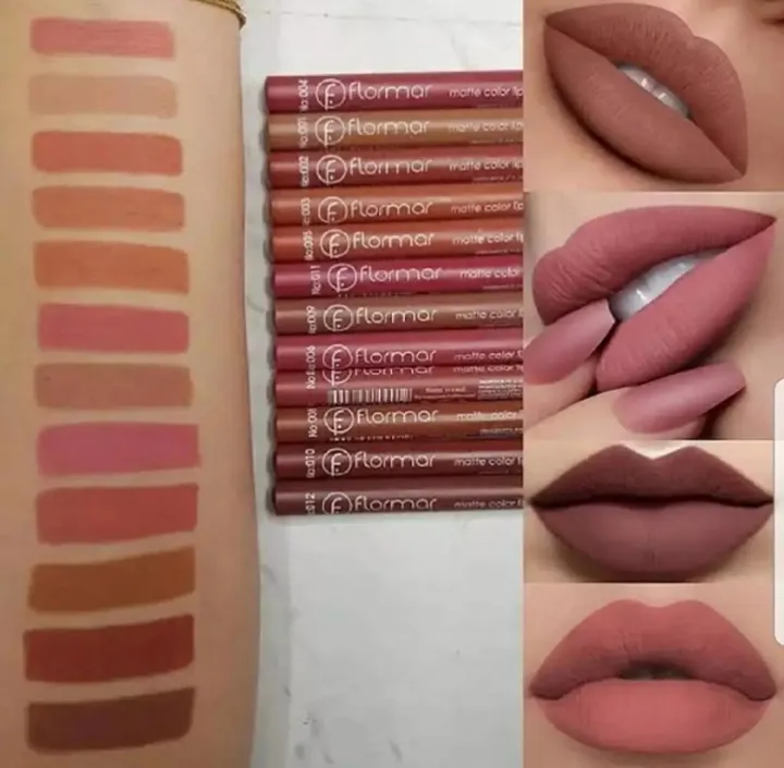 Pack%20of%206%20or%2012%20Lip%20Liners%20Pencils%20LipPencils%20Nude%20Dark%20Shades%20Matte%20Waterproof%20-%20Image%202