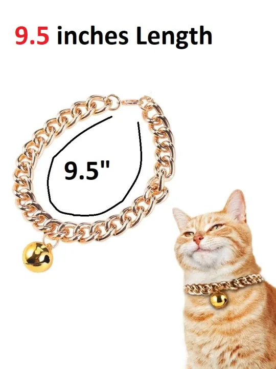 Cat%20&%20Puppy%20Don%20Chain%20Collar%20with%20Bell%20Aluminum%20Chain%20(9.5%20inch%20Length%20Chain)%20-%20Image%204