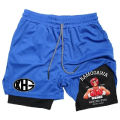 Compression Shorts Anime Hajime no Ippo 2 in 1 Performance Gym Shorts Pockets Quick Dry Running Workout Summer Sportwear. 