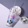 Space Galaxy Planet Astronaut Sipper, Sipper Bottle with Straw for Kids, Tumbler with Straw(Print May Vary)-Pack Of 1. 