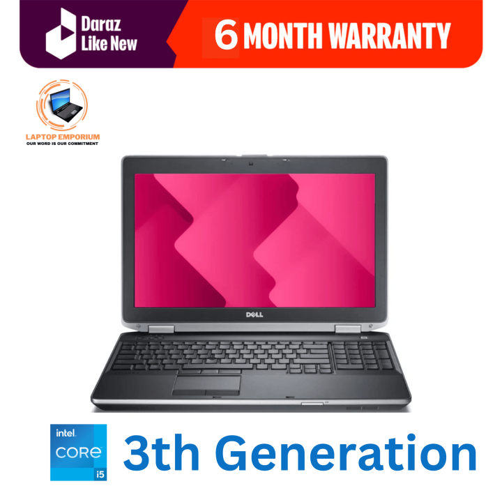 Dell Latitude E6530 Laptop – Intel Core i5 (3rd Gen), 4GB RAM, 320GB HDD, 15.6" Display, with Charger