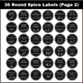 Jar Labels Urdu & English (35 & 70) - Customizable - 1.5 inch - Easily Peelable and Applicable Jar Stickers by Prime Impressions. 