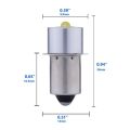18V Led LED Upgrade Bulb for Ryobi Milwaukee Craftsman Lamp Maglite Flashlight DC Replacement Bulbs 3V 4-12V. 