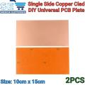 2PCS Single Side Circuit Board Copper Clad Plate Laminate Universal PCBs Circuit Board. 