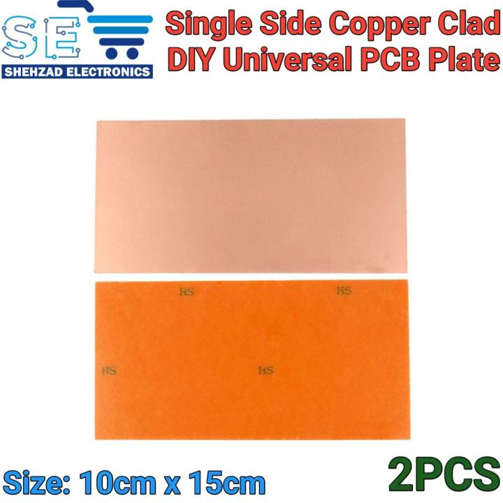 2PCS Single Side Circuit Board Copper Clad Plate Laminate Universal PCBs Circuit Board