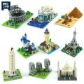 UKBOO Micro World Famous Architecture Model Building Blocks The Clock Eiffel Tower Mini Bricks Toys for Children Home Decoration. 