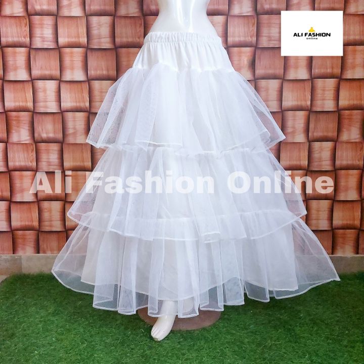 CanCan Stitched Under Skirt for Women - Hard Net Maxi Lehenga Can Can - Sizes 24" to 46"
