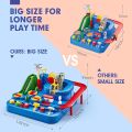 CubicFun Race Tracks for Boys Car Adventure Toys City Rescue Preschool Educational Toy Vehicle Puzzle Car Track Playsets for Toddlers, Kids Toys Gifts for Kids. 