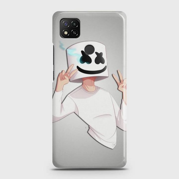 Xiaomi Redmi 9C Cover - SkinLee HQ Hard Case - Marshmello Face - SKINLEE-627-1-695-496