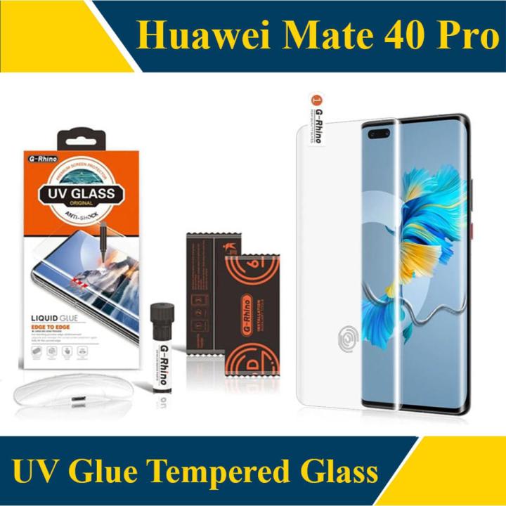 G-Rhino Huawei Mate 40 Pro UV Glass Liquid Glue Tempered Glass Screen Protector For mate 40 pro g rhino - Transparent