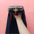 Ertugrul Style Ghazi Haleema Sultana Girl Cap With Hijab Dupatta Qai Qabila in Multi Color. 