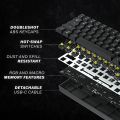 HK GAMING GK61 Mechanical Gaming Keyboard - 61 Keys Multi Color RGB Illuminated LED Backlit Wired Programmable for PC/Mac Gamer Tactile (Gateron Optical Brown). 