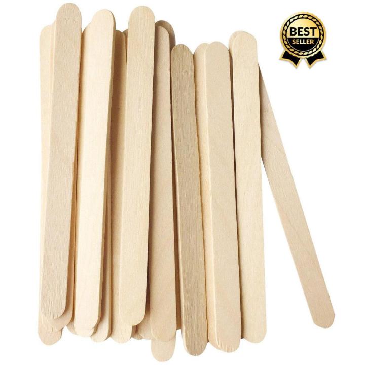 Pack of 50 Small Craft Sticks Ice Cream Sticks Wooden Popsicle Sticks for DIY Craft Creative Designs Children Education  (Length - 4.5 Inches Width - 12 mm)