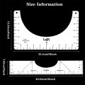 2 Pack T Shirt Ruler Guide T Shirt Alignment Tool T-Shirt Vinyl Guide for DIY Vinyl - T-Shirt Centering Tool. 