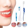 Braces Cleaning Kit for Teeth, Portable Orthodontic Toothbrush Kit Oral Care Dental Travel Kit - Interdental Brush Dental Wax Dental Floss Toothbrush Box (Blue). 