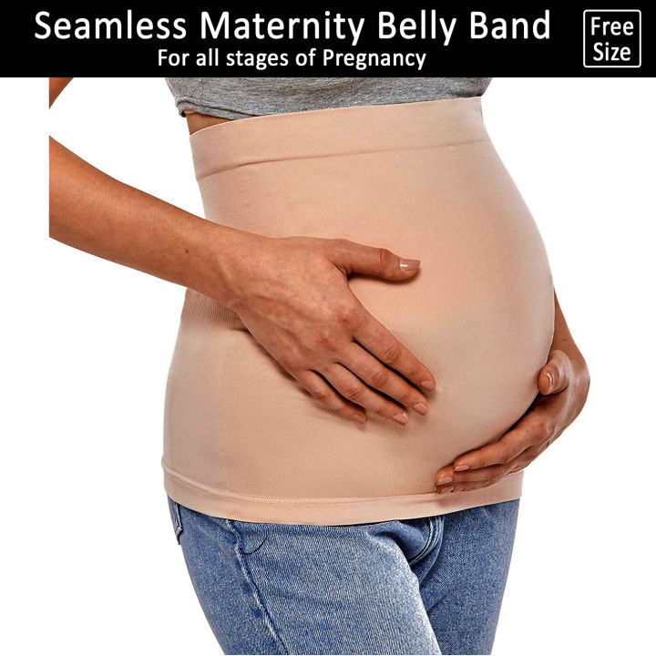 Best%20Quality%20Multi%20Purpose%20Maternity%20High%20Waisted%20Seamless%20Belly%20Support%20Belt%20for%20Tummy%20Control%20Waist%20Trainer%20Shapewear%20For%20Women%20and%20Girls%20Postpartum%20Belly%20Band%20-%20Image%202
