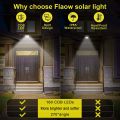 100W 120 LED COB Solar Powered Flood Light Spotlight Waterproof Outdoor Garden Security Landscape Lighting Wall Light. 
