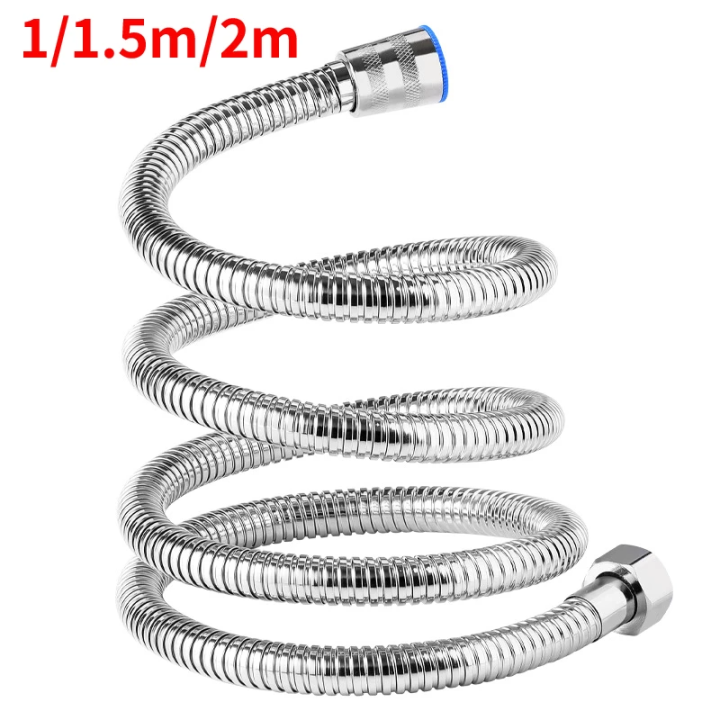 1m/1.5m/2m Stainless Steel Shower Chain Hose Flexible Extension Pipe