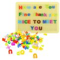 182 Pcs Set - Alphabet ABC Words Pin - Peg Board Puzzle - Educational Building Blocks - Learning Spelling - For Kids. 