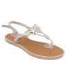 Pack Of 2 - Blue & Beige Imported Italian Design Fancy Sandals for Women - MT9. 