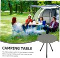 Portable Small Round Camping Table, Folding Simple Tea Table, Outdoor Picnic Travel Table, Small Coffee Table. 