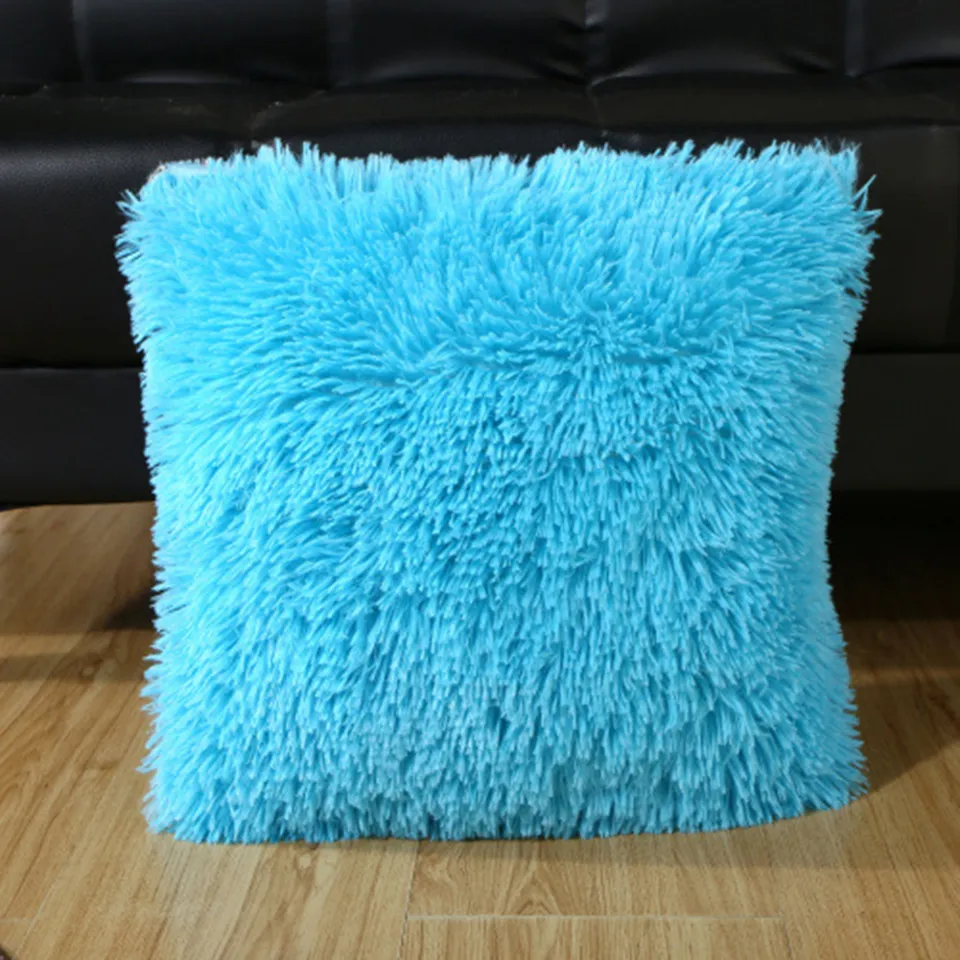 Fluffy turquoise pillows hotsell