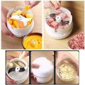 Manual Food Chopper - Mini Hand Pull Food Processor Garlic Press Mincer Vegetable Grinder for Meat Nuts Pepper. 