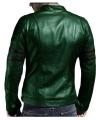 Green - Leather Jacket For Men. 