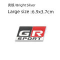 【Beiver Jewelry Store
】(New) 3D metal sticker GR sport badge emblem decal for Toyota hv Yaris GRMN GR sport RZ RC RS Prius Lexus Harrier sticker. 