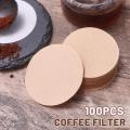 100Pcs/Bag Round Coffee Filter Paper Mocha Pot Ice Drop Pot Filter Paper Espresso Coffee Maker Dripper Coffee Filters Tools. 