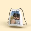 Design Your Own Personalized Photo Drawstring Bag- Custom Drawstring Bag with Pictures. 