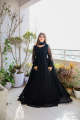 STITCHED | READY TO WEAR | WOMEN DRESS |Double Layered Border Front & Back Lace work Long Flare Maxi With Plain Dupatta 3Pcs (Eid Collection). 