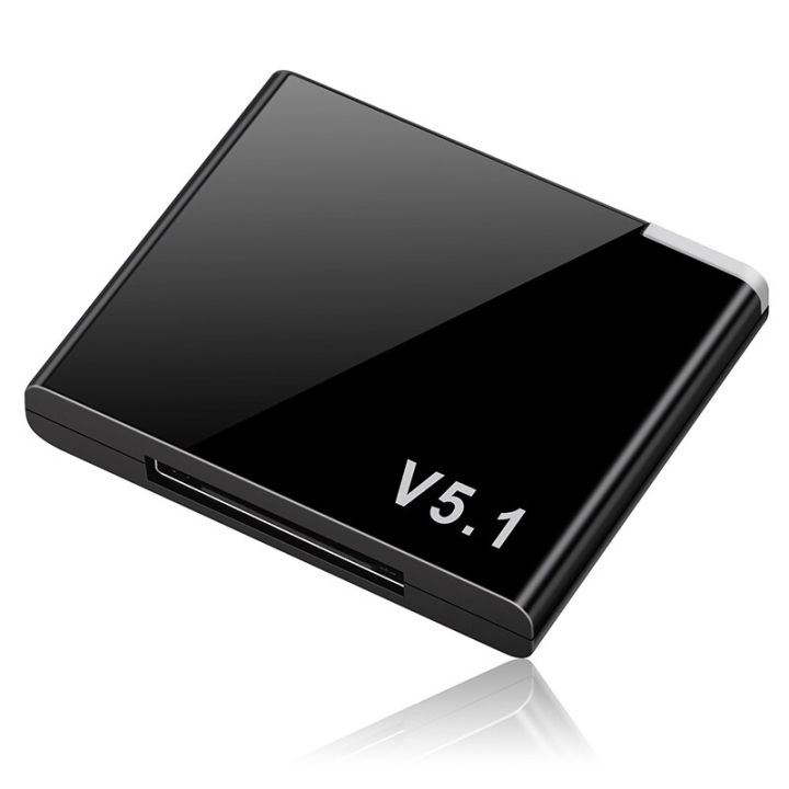 VAORLO I-WAVE 30 Pin Bluetooth 5.1 Audio Receiver A2DP Music Mini Wireless Adapter For iPhone iPod 30Pin Jack Analog Speaker