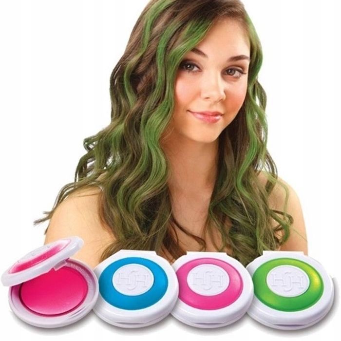 Hair Chak HAIR Chaker 4 PCS Hair Coloring Chalk - ORIGINAL Hair Chalk Set 4 Hair Color Kids/Teenagers DIY Hair Crayon Hair Dye
