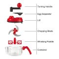 Manual Handy Chopper with sharp blades use for chopping vegetables, fruits, meats and salad. 