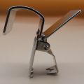 4Pc Carpet Metal Clips, Tubular Hook With Clamp Rugs Secured Display Steel Grip Hanging Flat-Bar Arm Racks Rug Bar Hangers. 