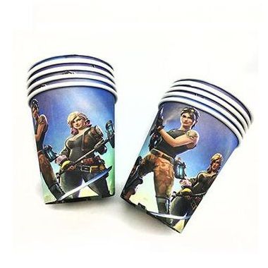 FORTNITE PARTY TABLEWARE PACK OF 10 PAPER CUPS