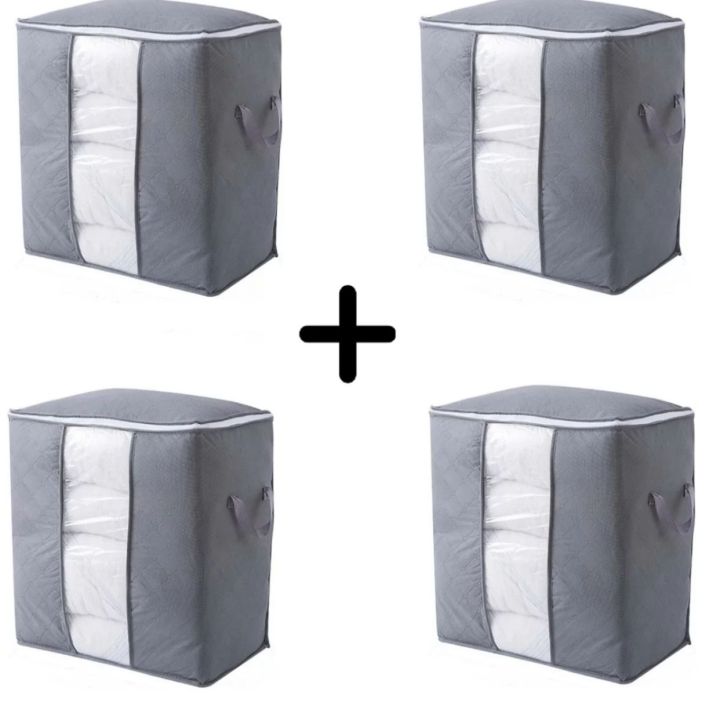 Pack%20of%2010%20Portable%20Bamboo%20Charcoal%20Clothes%20Blanket%20Large%20Folding%20Bag%20Storage%20Box%20Organizer%20-%20Image%204