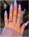 10PCS/SET Trendy Finger Nail Rings Adjustable Nail Tips DIY Colorful Copper for Wedding Events for Women Unisex Cross 9g. 