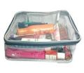 CUSTOMIZE Multi Purpose Cosmetic PVC Plastic Bag Organizer Storage Jewellery Vanity Box Makeup Kit (Transparent). 