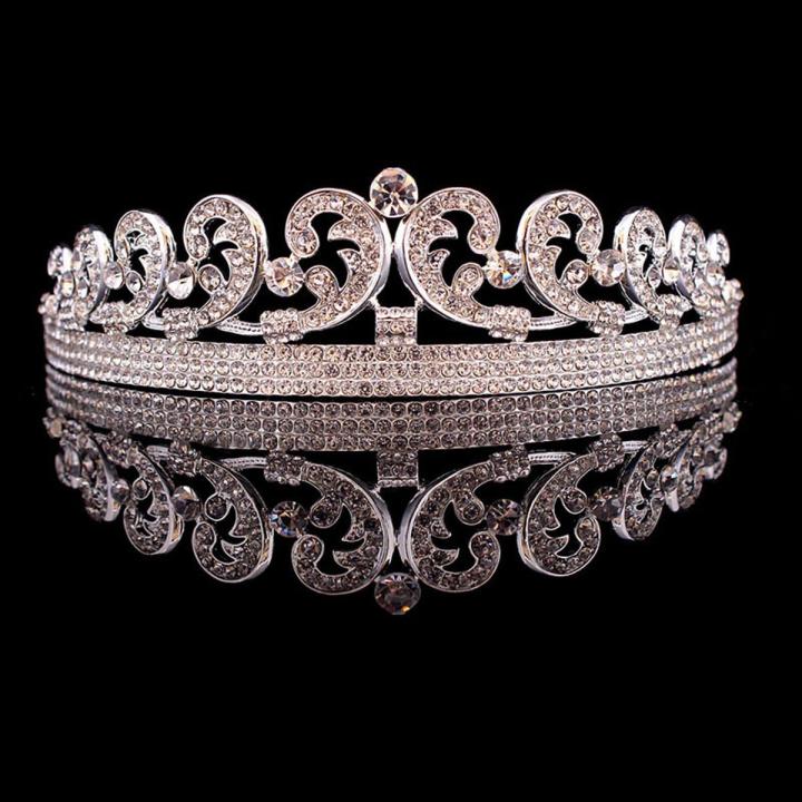 Luxury Bridal Tiara Crystal Rhinestone Wedding Tiara Kate Middleton Princess Crown European Hair Jewelry Accessories Head Piece