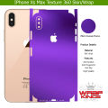 For Iphone Xs Max Skin/Wrap 360 Protection Sheet/ Carbon fiber/ Matte/ Transparent/ Lamination Back And Sides Included Camera Skin. 