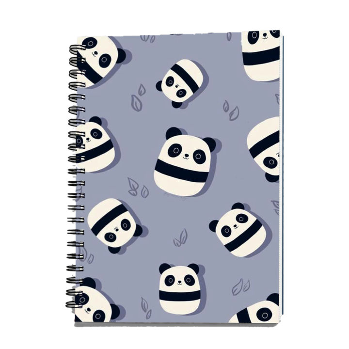Panda Pattern Spiral Notebook - 7628