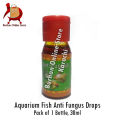 Aquarium Fish Fungus Treatment Drops - (Anti Fungus) 30ml Approx by Burhan Online Store. 