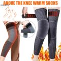 2Pcs/ 1 Pair Knee warmer for men and women With Straps/Belts, thermal legs warmer for medical use, fleece brace warmer, knee pain relief, Wool Knee Pads. 